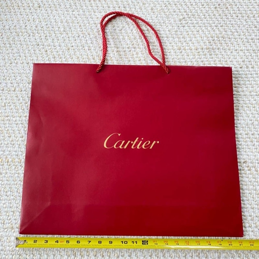 2 Large Cartier Shopping Bags